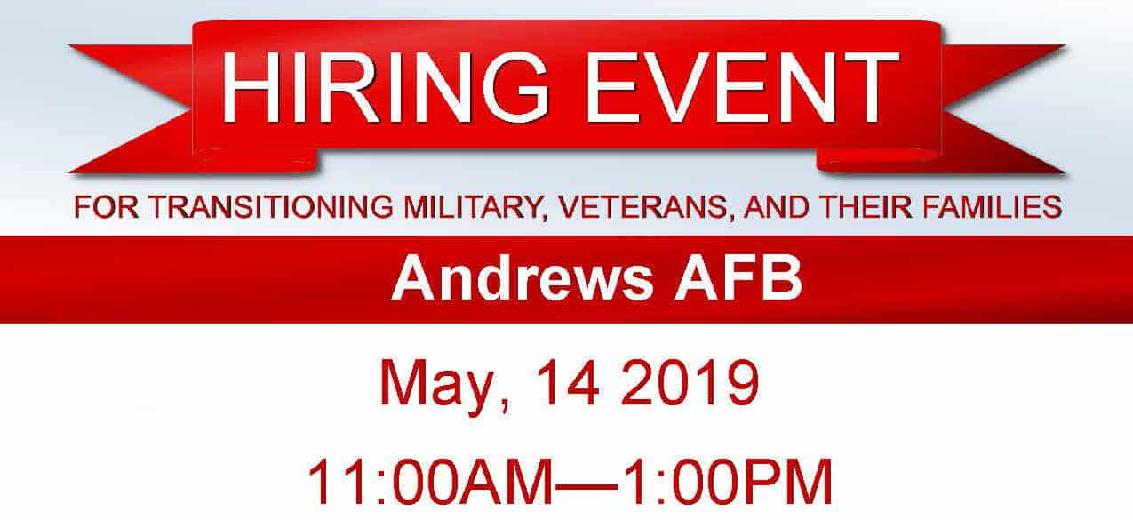 Chenega MIOS Will Be Attending The 2019 Veteran’s Job Fair At Andrews AFB!