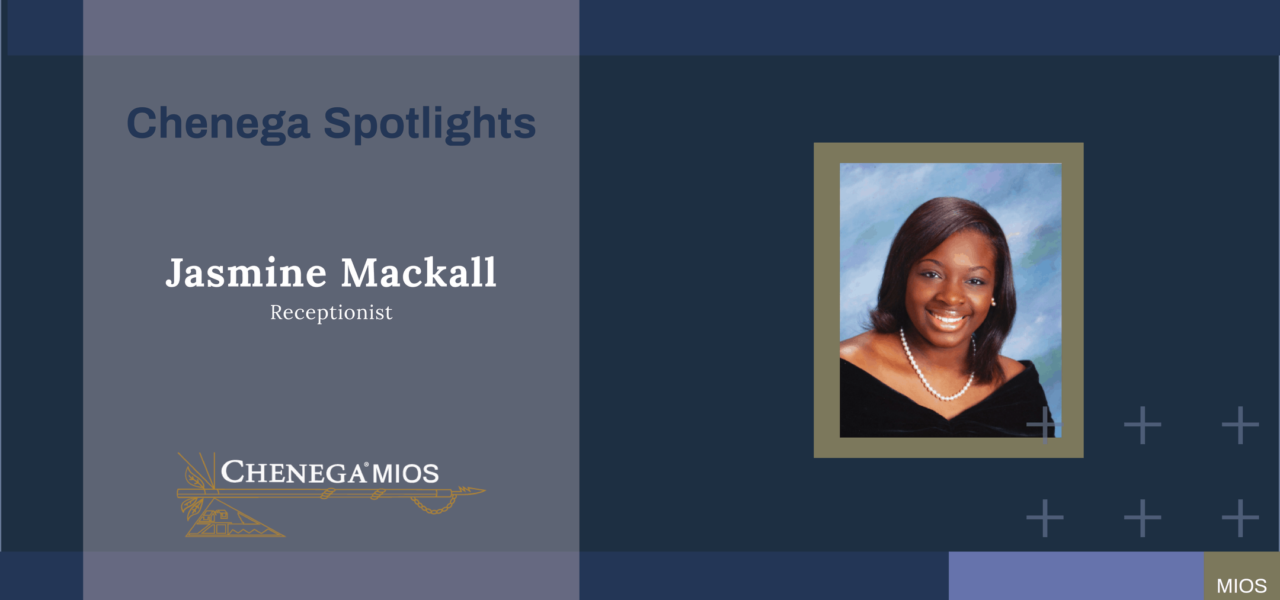 Chenega MIOS Spotlights Receptionist, Jasmine Mackall